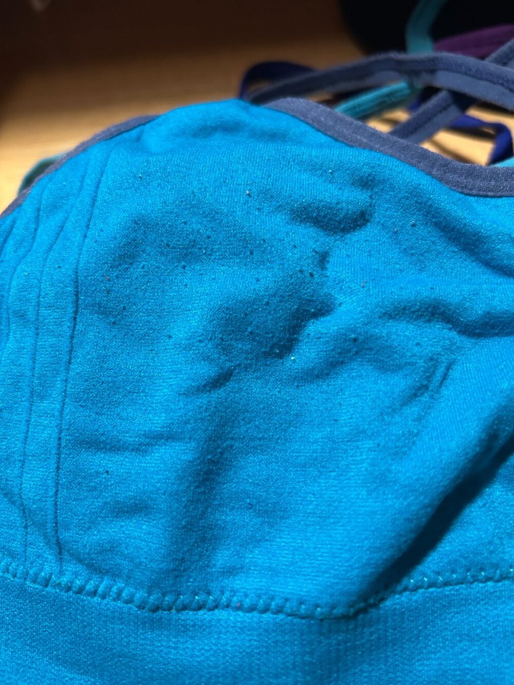 GIRLS JOE BOXER LOT OF 4 GREY BLUE PURPLE SPORTS BRAS OS - Picture 11 of 14